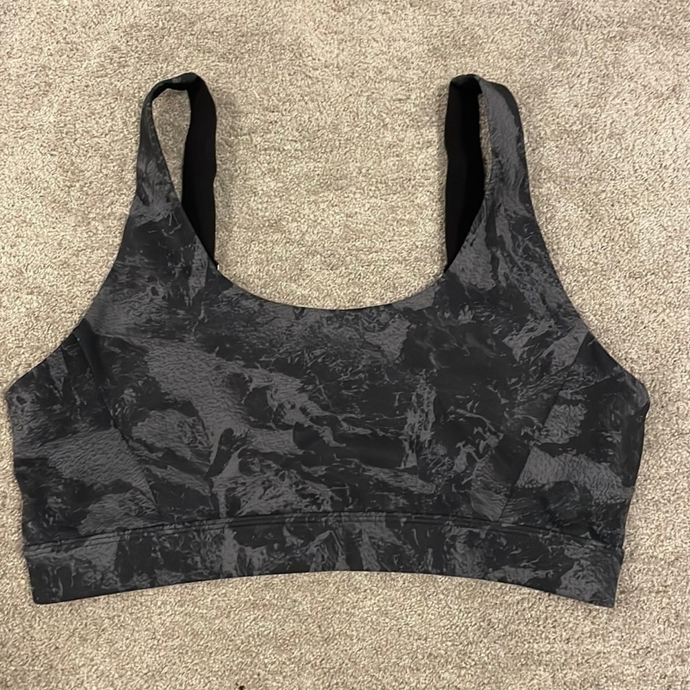 NWOT Black / Grey Lole Tie Dye Sports Bra - Size S